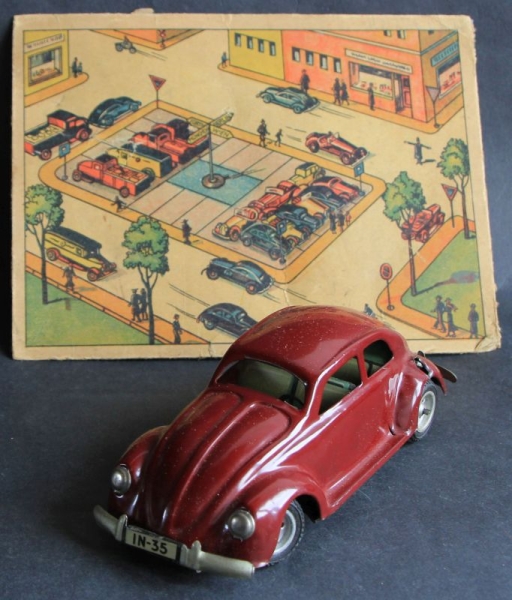 JNF Neuhiel Volkswagen Kdf 1939 "IN 35" Tinmodel with Frictiondrive and original boxtop (1316)